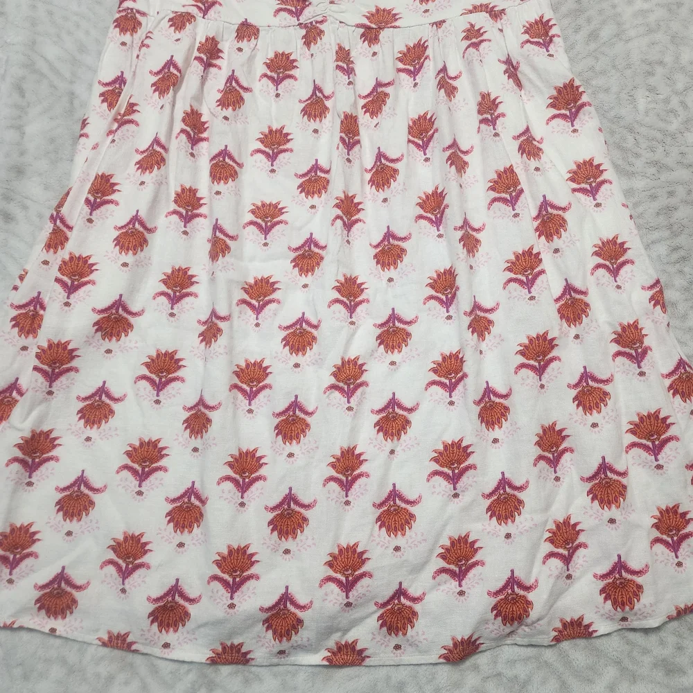 J.Crew Factory Women's Linen Blend Ruffle Strap Mini Sundress Floral Sz 14 NWT - Picture 4 of 14